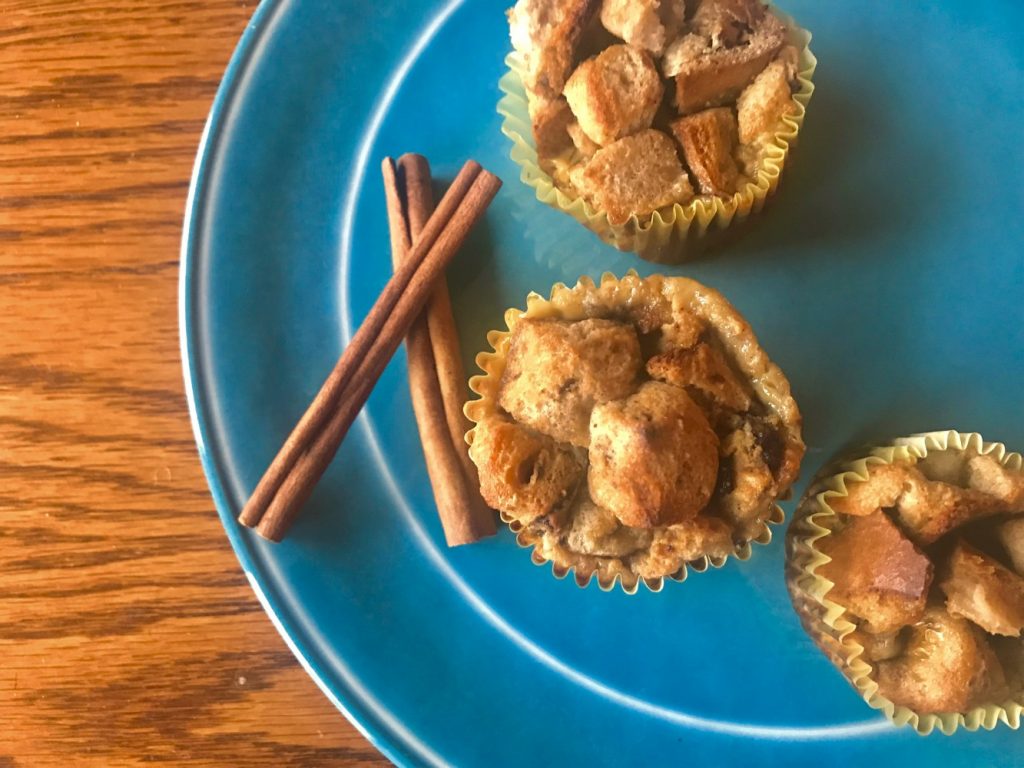 Cinnamon bread pudding snacks