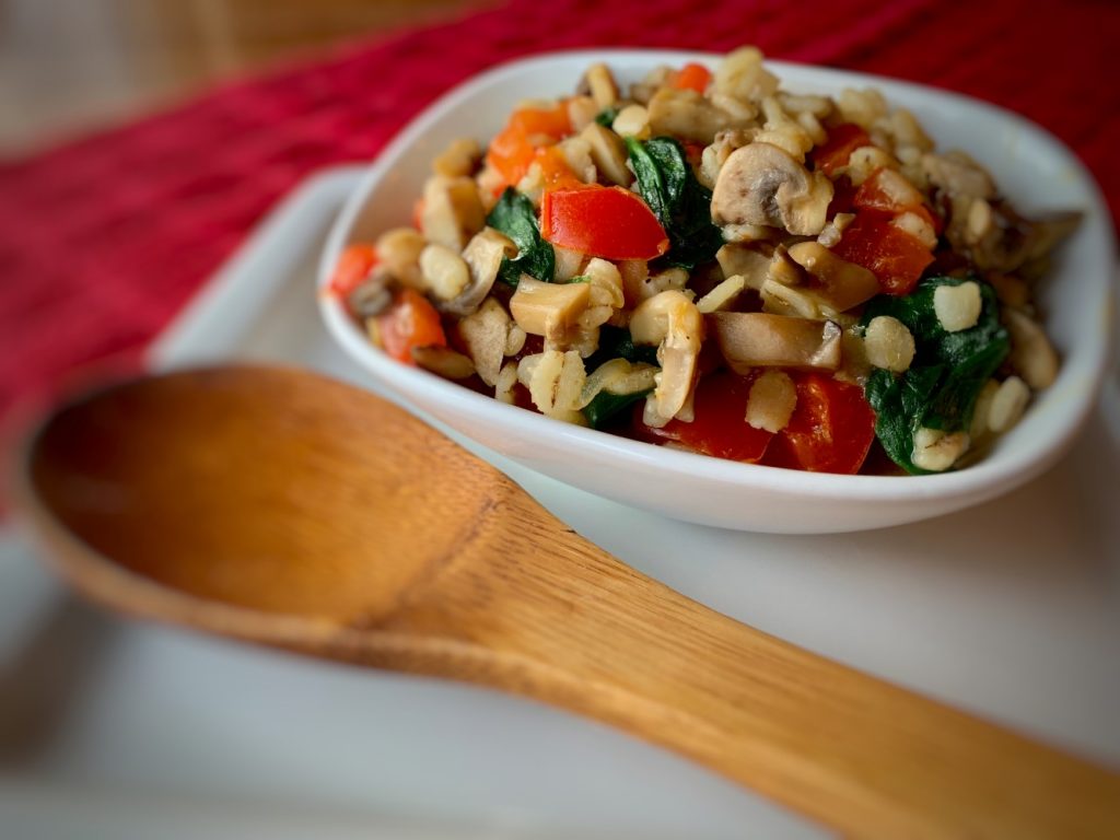 Barley and Vegetable Risotta