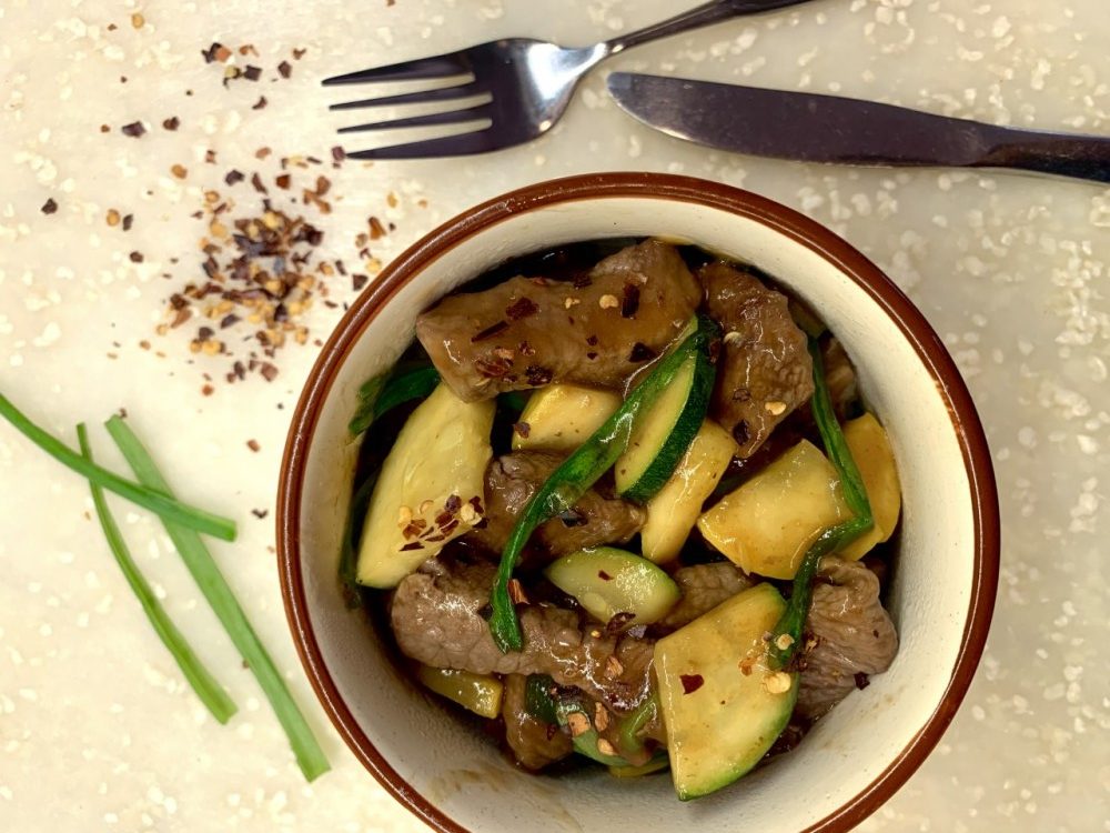 Ginger beef and summer squash e1565968540322