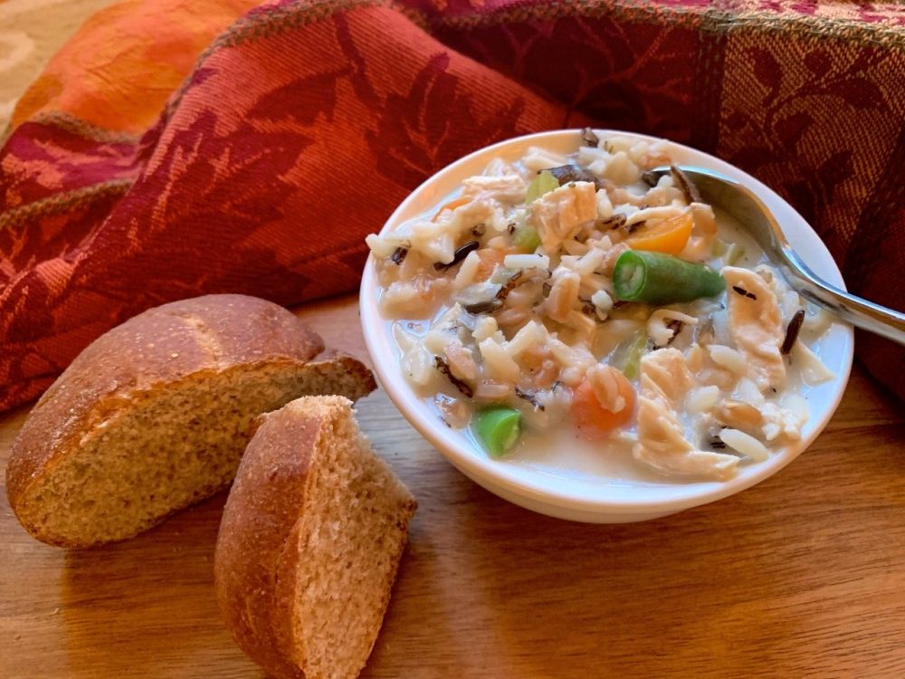 Turkey and wild rice soup e1574092478154
