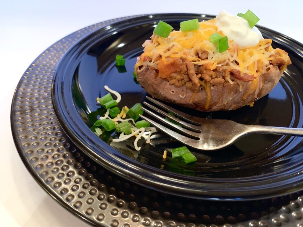 Chipotle Chili Stuffed Sweet Potatoes