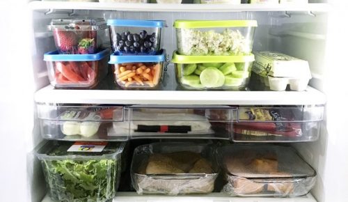 well organized refrigerator