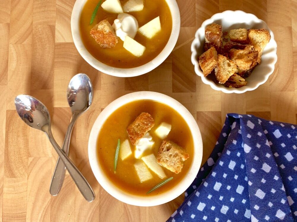 Butternut Squash and Apple Soup rotated
