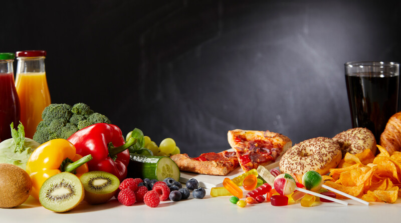 Healthy foods vs unhealthy foods